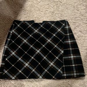 Hollister, high-rise plaid skirt